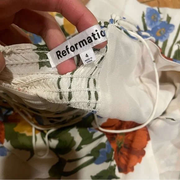 Reformation Juliette Formosa Floral Print Midi Dress Size 4 - Picture 4 of 16